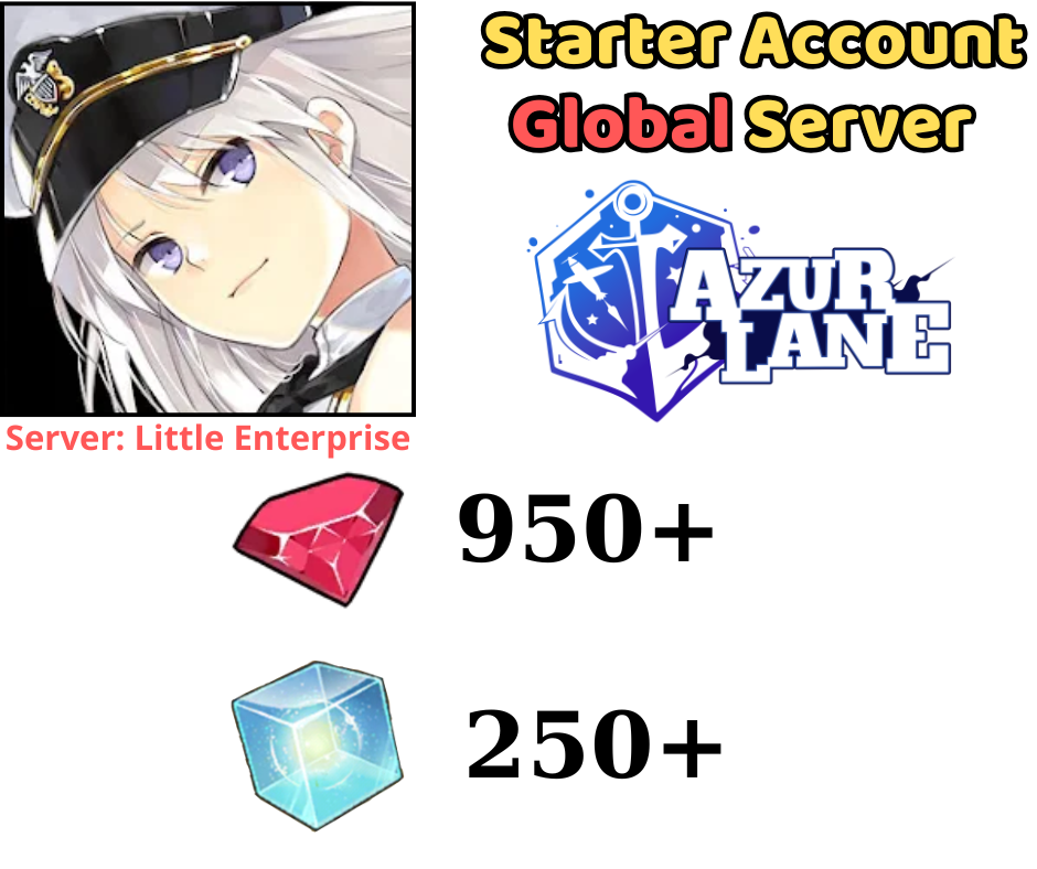 [GLOBAL] Azur Lane Starter Account 950 Gem